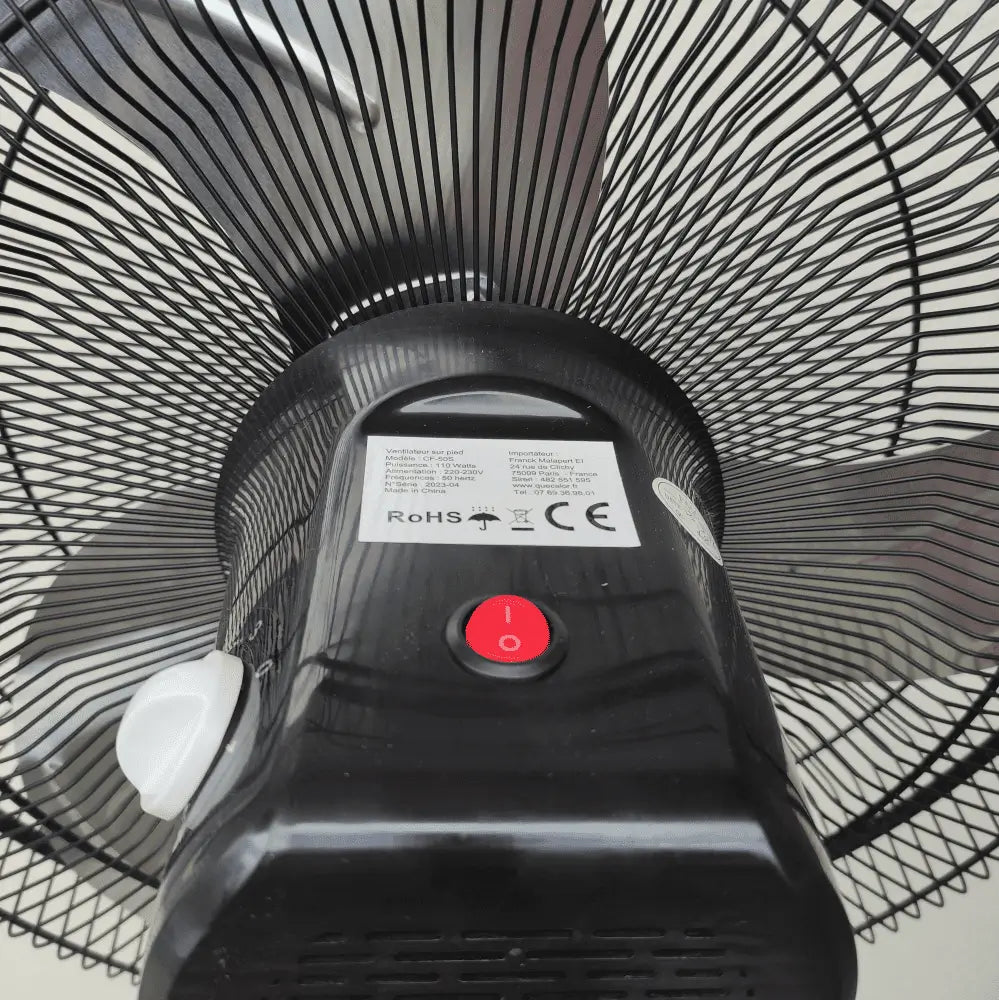 bouton d'oscillation ventilateur industriel