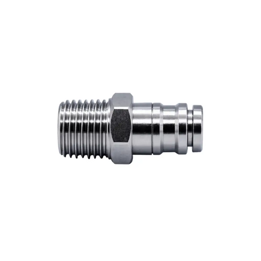 Raccord droit haute pression  1/4 vers tube tuyau