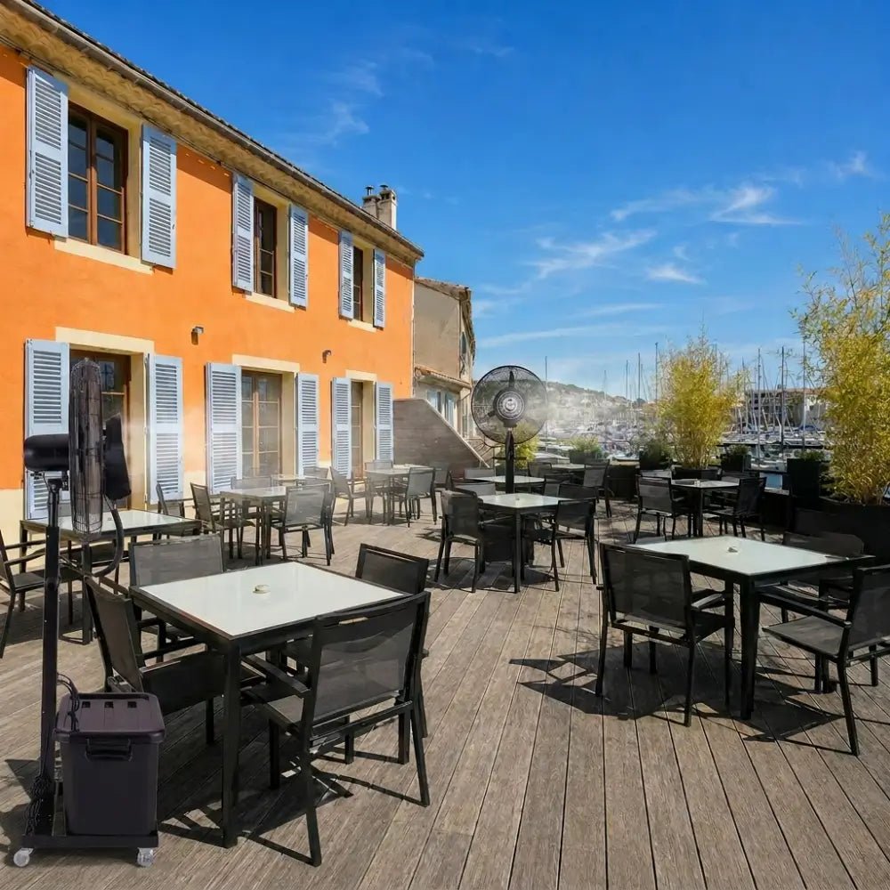 Ventilateur Brumisateur Extérieur 65 cm Ø – Terrasse Restaurant & Patio
