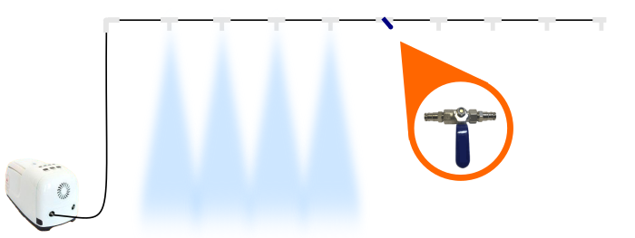 brumisateur haute pression isolement section